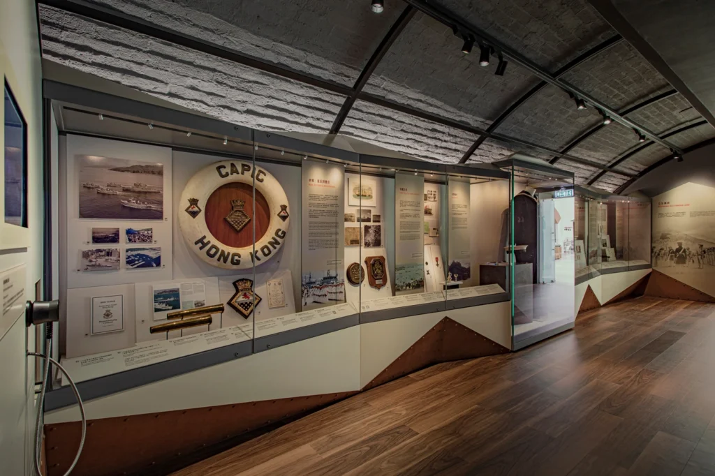 At the Maritime Heritage exhibit, Rebel Arkitekt’s involvement brings coherence and depth to the presentation of Hong Kong’s naval artifacts at the Museum of Coastal Defence.